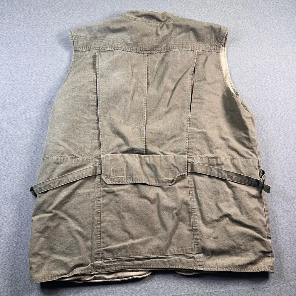 VTG Orvis Utility Vest Men‎ XL Brown Fishing Hunting Pockets Outdoor Adventure